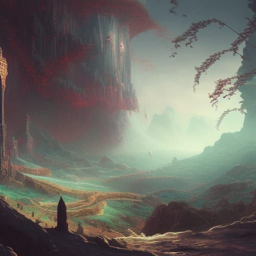 Intricate Prison of the Mind Concept Art