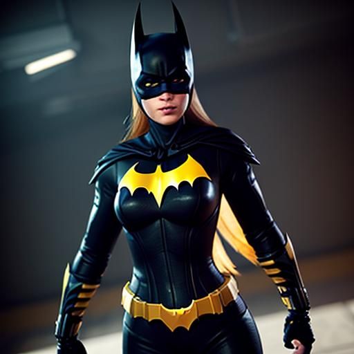 Batgirl Ready for Battle in 3D Cinematic Style