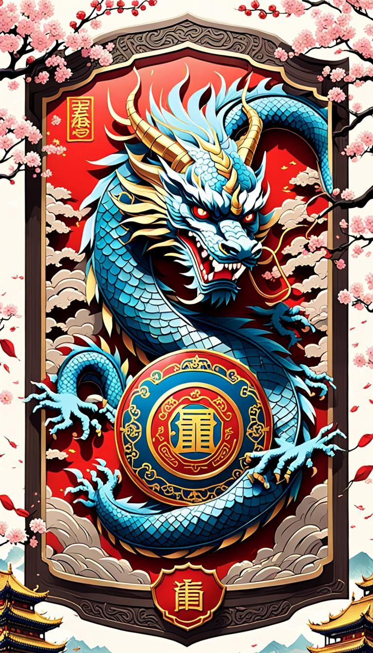 China as a Shield: Anime Style Illustration