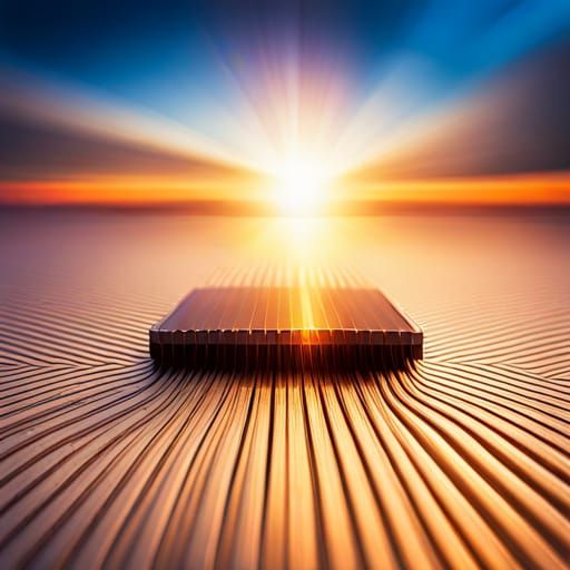 Oversized Microcomputer Chip in Ultra-Detailed Micro Photogr...