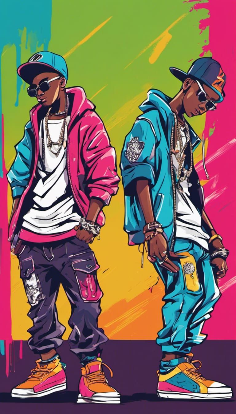 Vibrant Hip-Hop Dancers on a Gritty Street