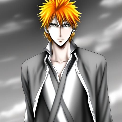 Detailed Anime Portrait of Handsome Male Character