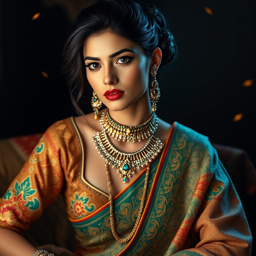 Modern Rajasthani Princess in Stunning Avant-Garde Attire