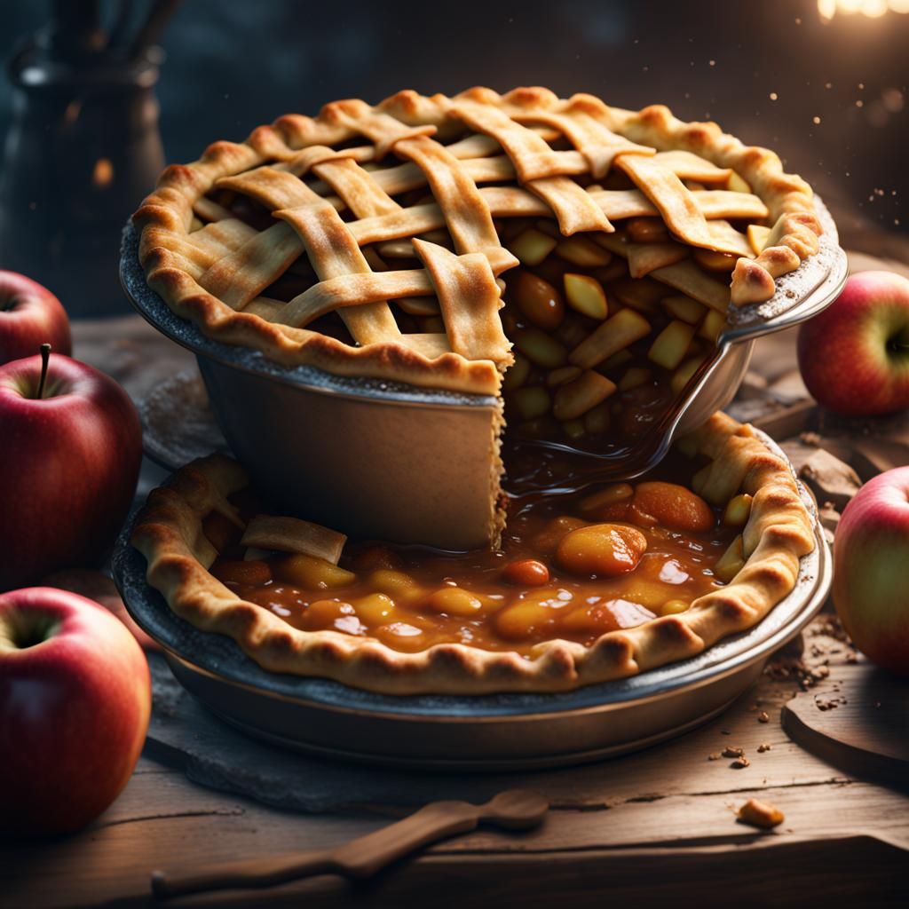 Detailed Apple Pie Concept Art