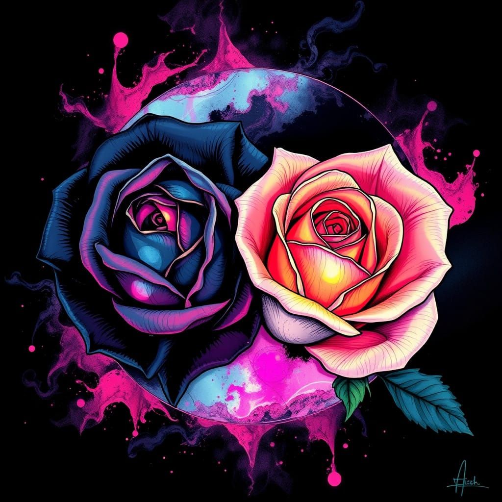 Surreal Roses Create a Harmony of Opposites