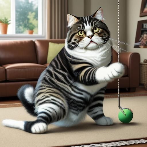 Rounding out the foursome were Whiskers, a portly Persian with a surprisingly powerful swing, and Patches, a spunky tabb...