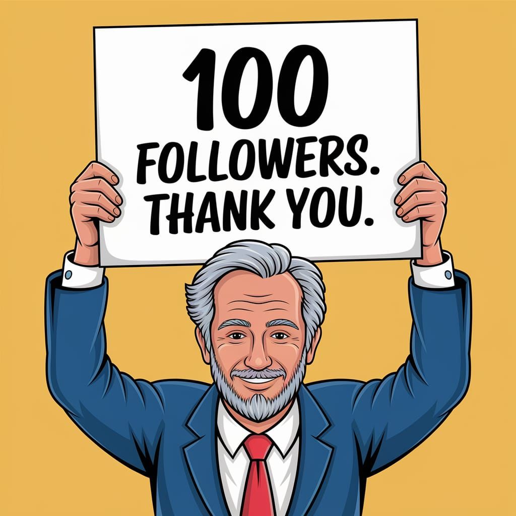 Grey-Haired Man's Digital Thank You