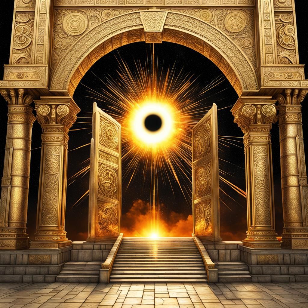 Great Gate Opens, Revealing Crystal Prism Radiance