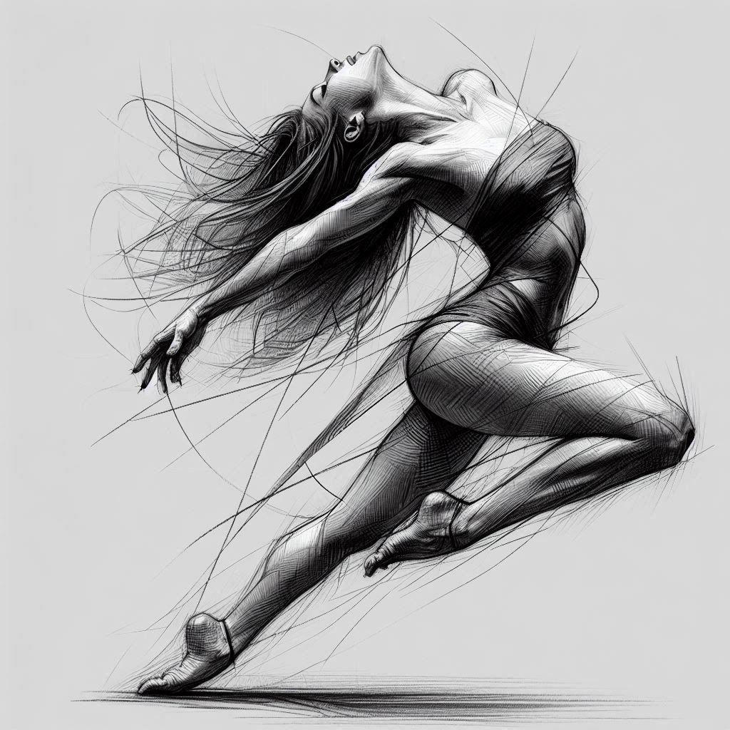 Classic Charcoal Drawing