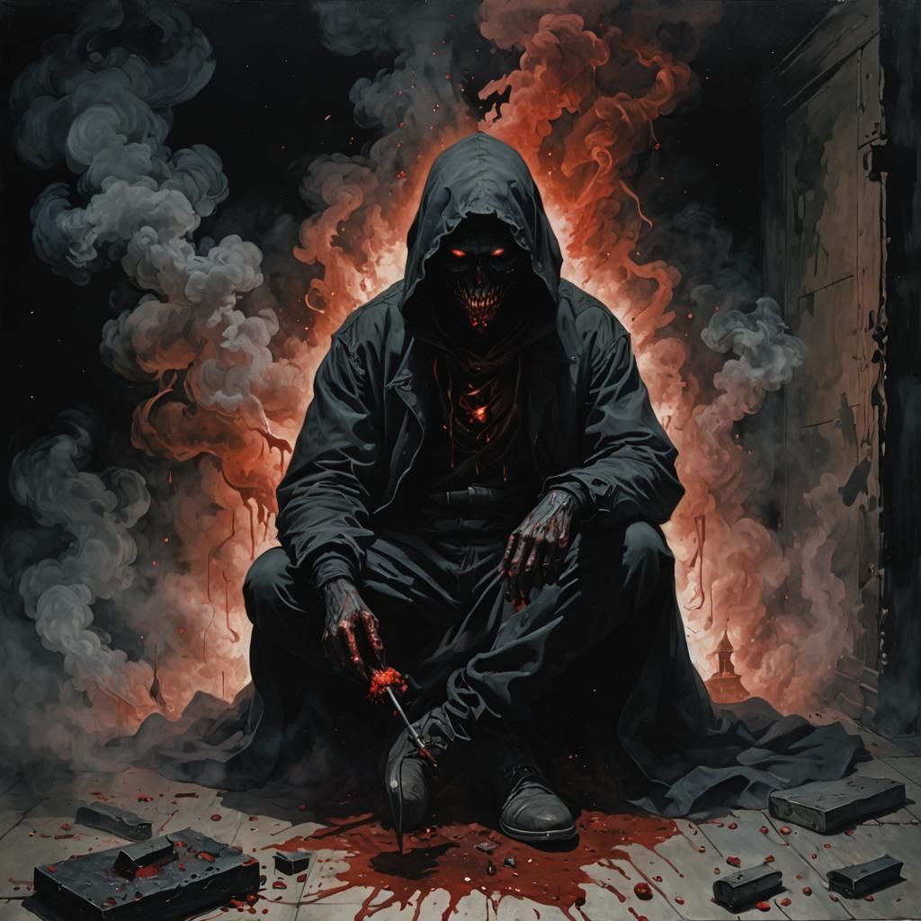 Bloodthirsty Shadow in Liminal Space