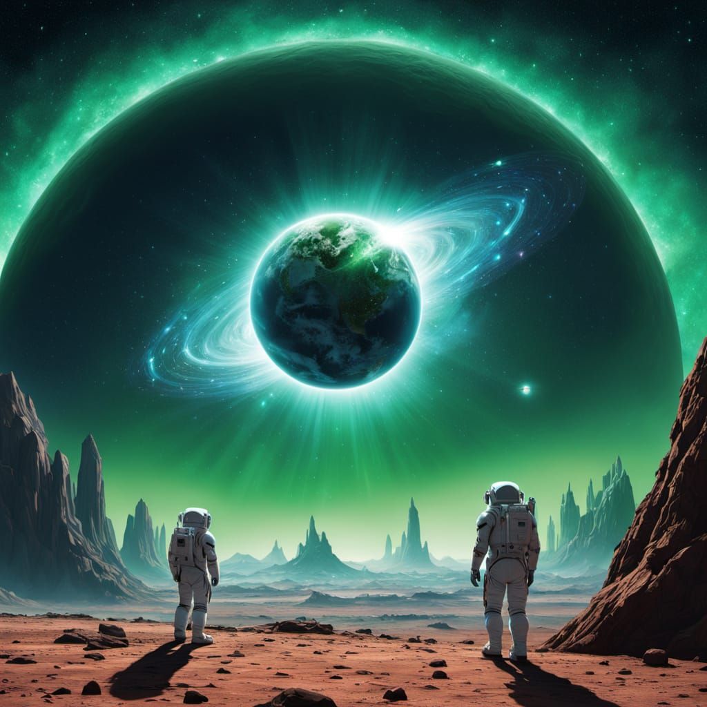 Astronauts Battle Martian Manhunter on Spacestation