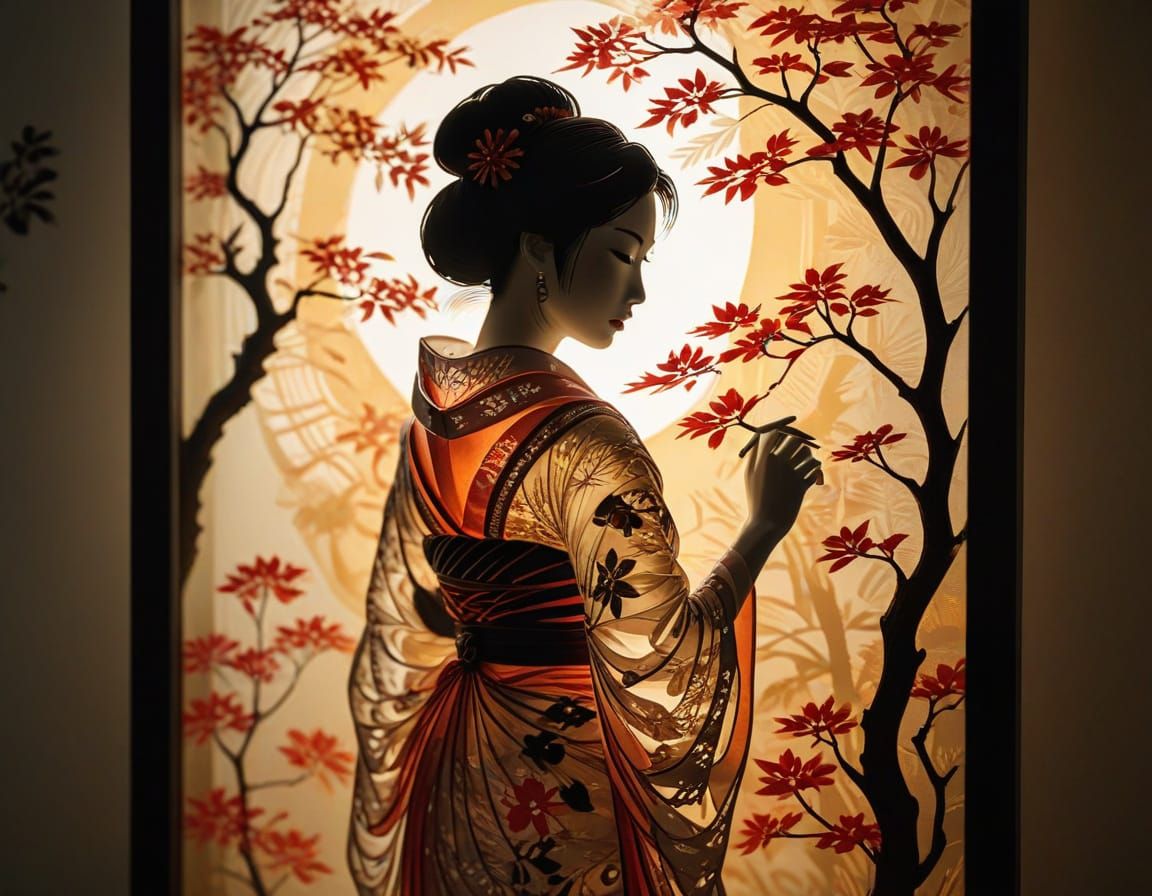 GEISHA SEMI-SILHOUETTE