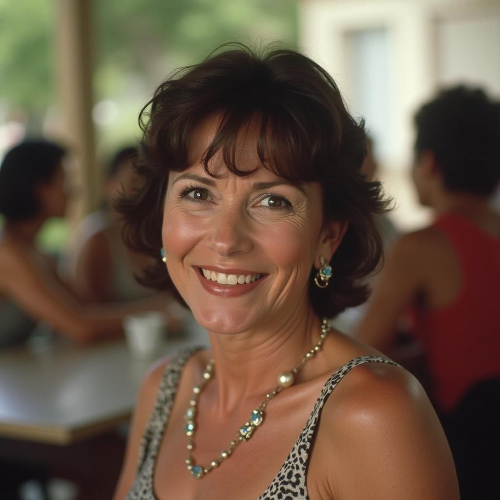 Informal Portrait of Actress Cindy Williams at Brunch