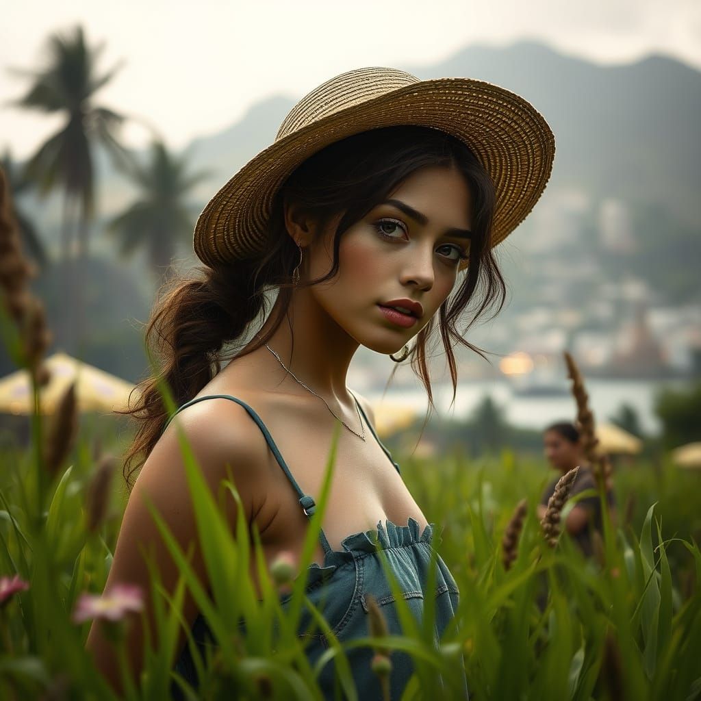 Photorealistic Paradise Cityscape with Hyperrealistic Detail...