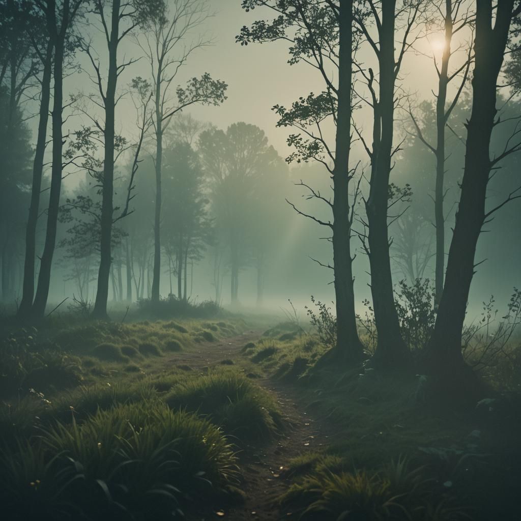 Atmospheric Fog Rolling Past Camera in Cinematic Style