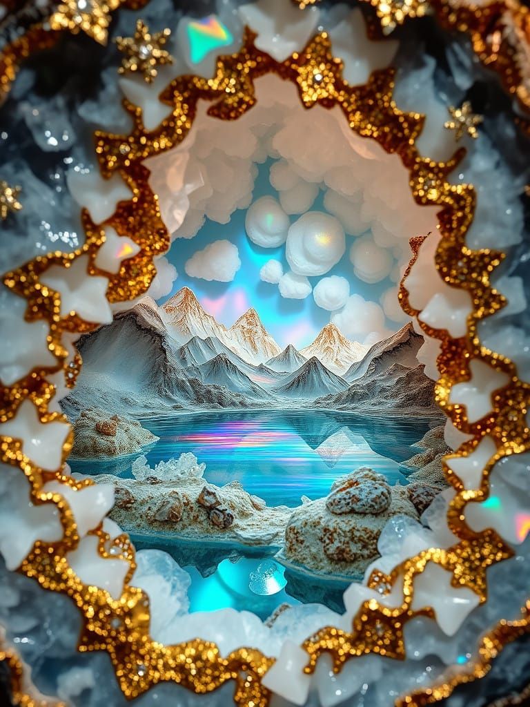Crystal Wonders of Iridescent Earth