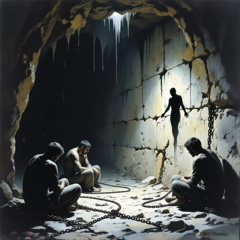 Cave Prisoners See Shadows: Dark Surrealism