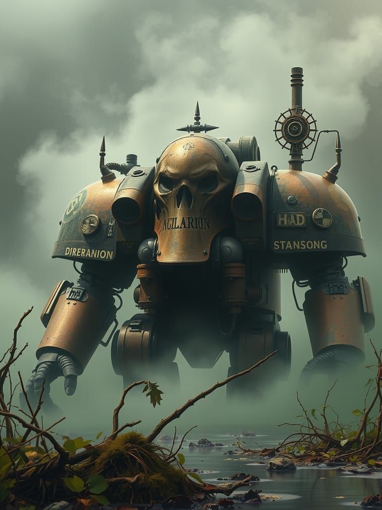 Chaos Dreadnought in Louisiana Bayou, Steampunk Style