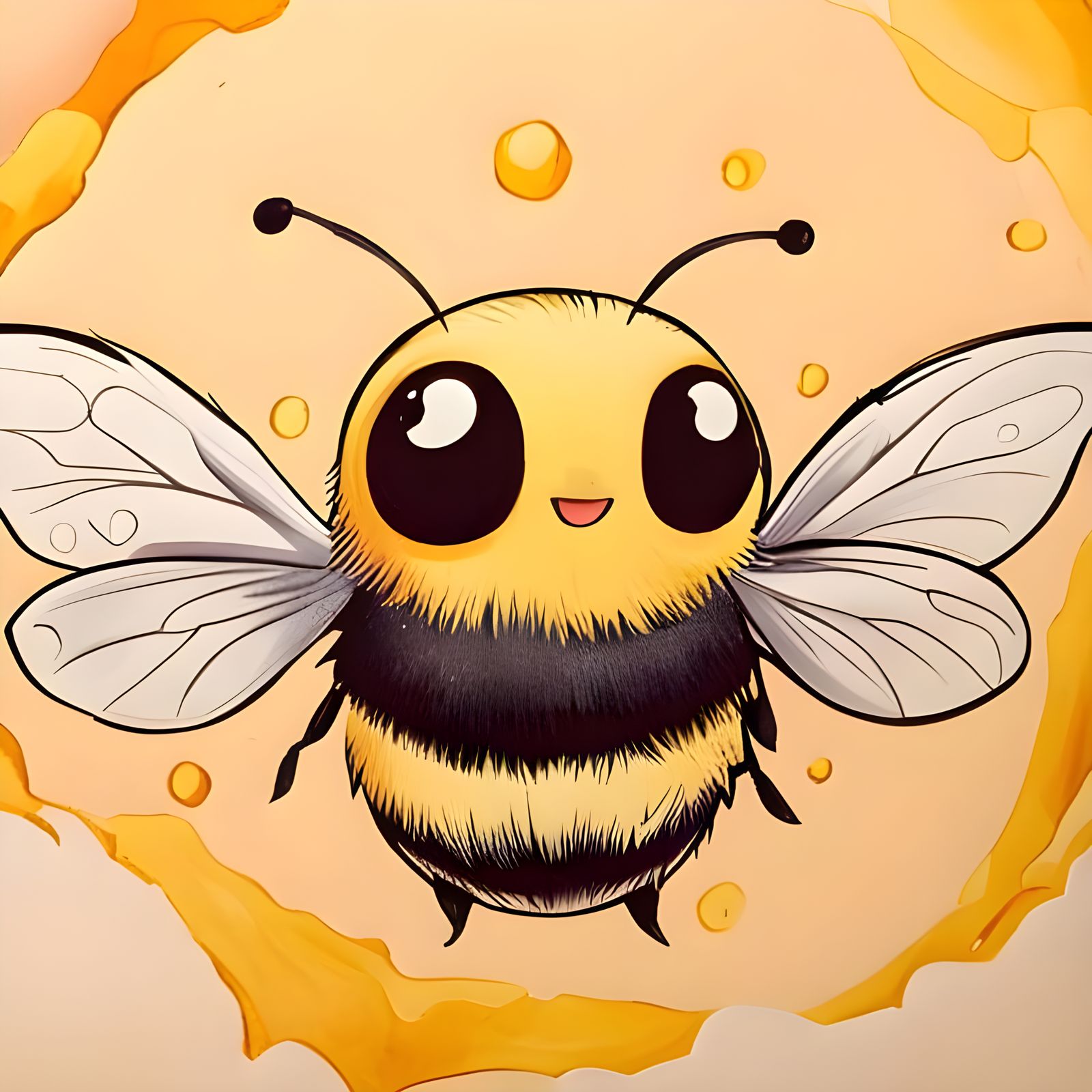 A Friendly Honey Bee