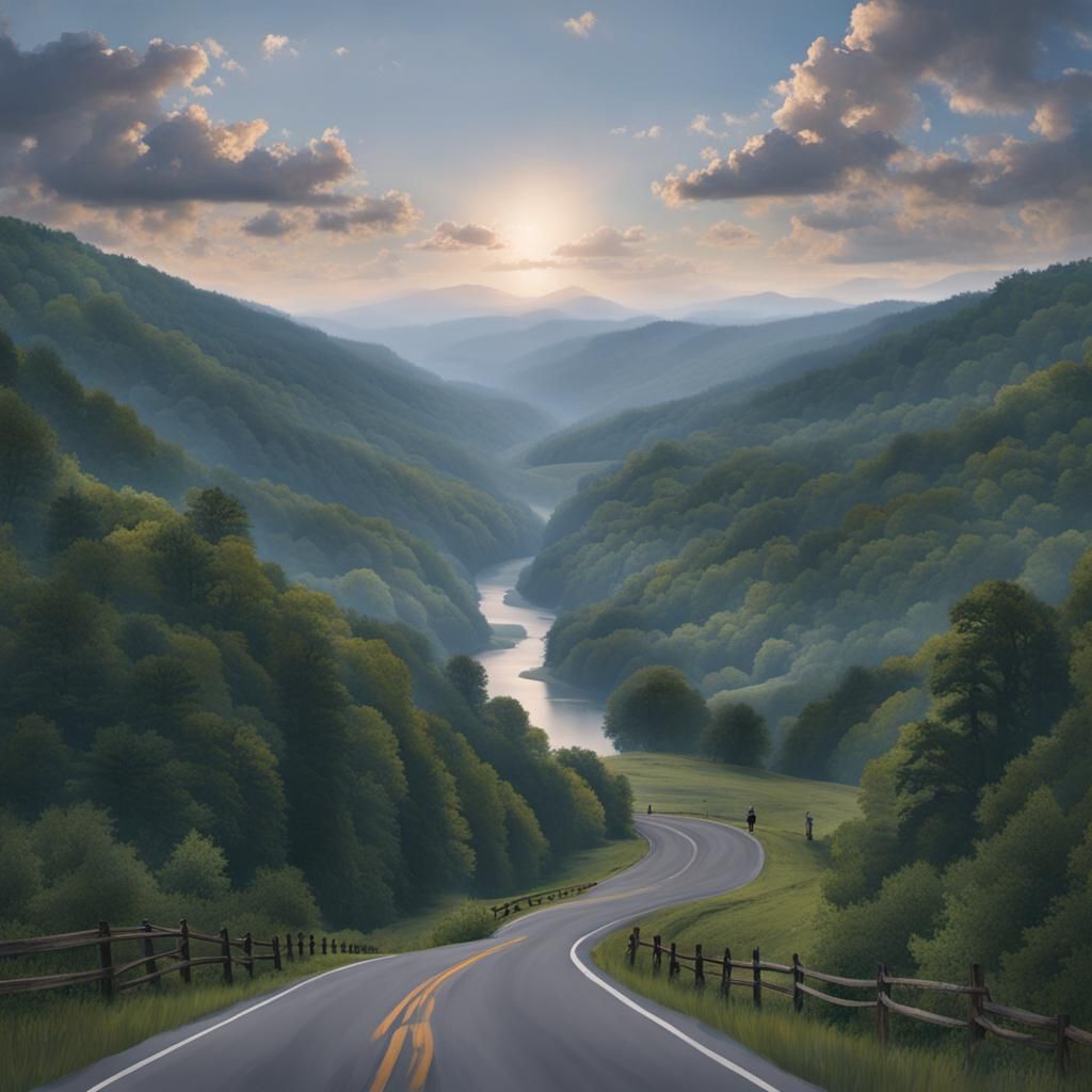 West Virginia Blue Ridge Mountains and Shenandoah River