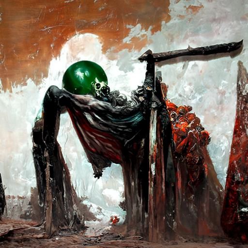 Horror Greed Embodied in Dark Fantasy Engraving