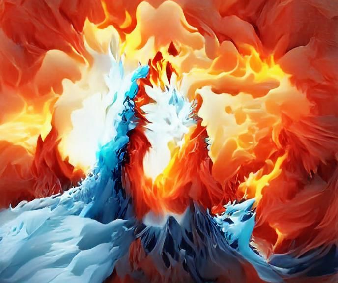 Explosion of Fire and Ice