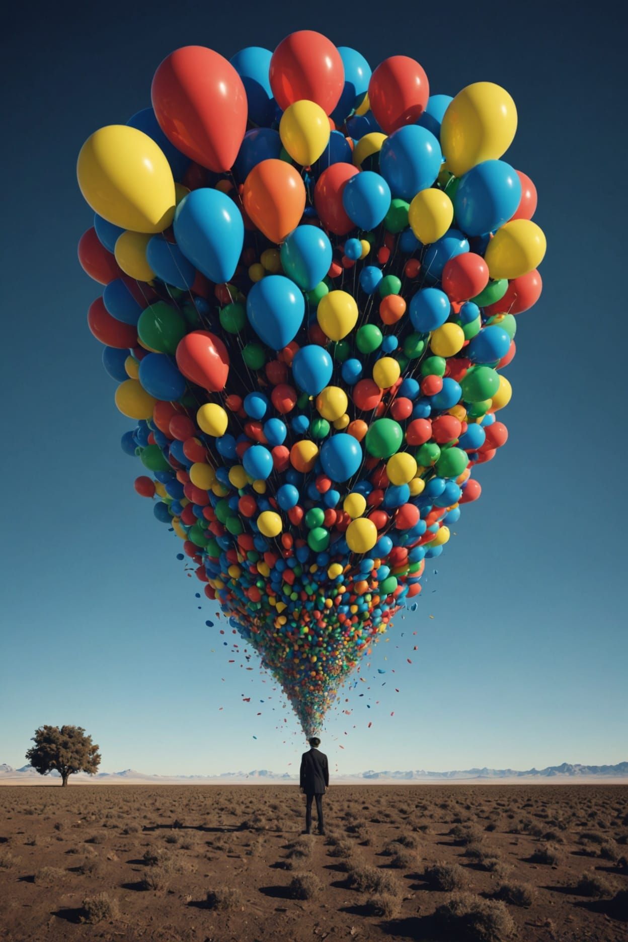 Surreal Binary Code Abstract Digital Art