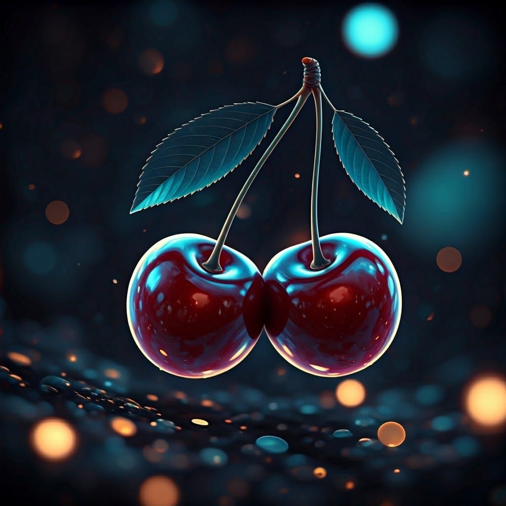 Surreal Cherries in Iridescent Holographic Infinity