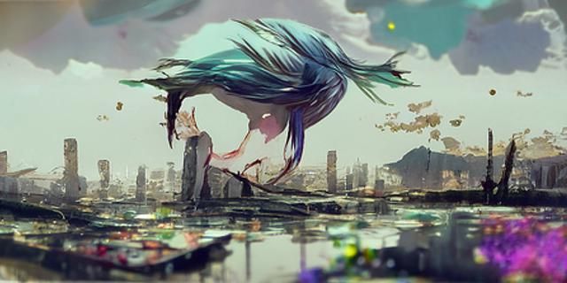 Ethereal Figures in Dreamlike Embrace