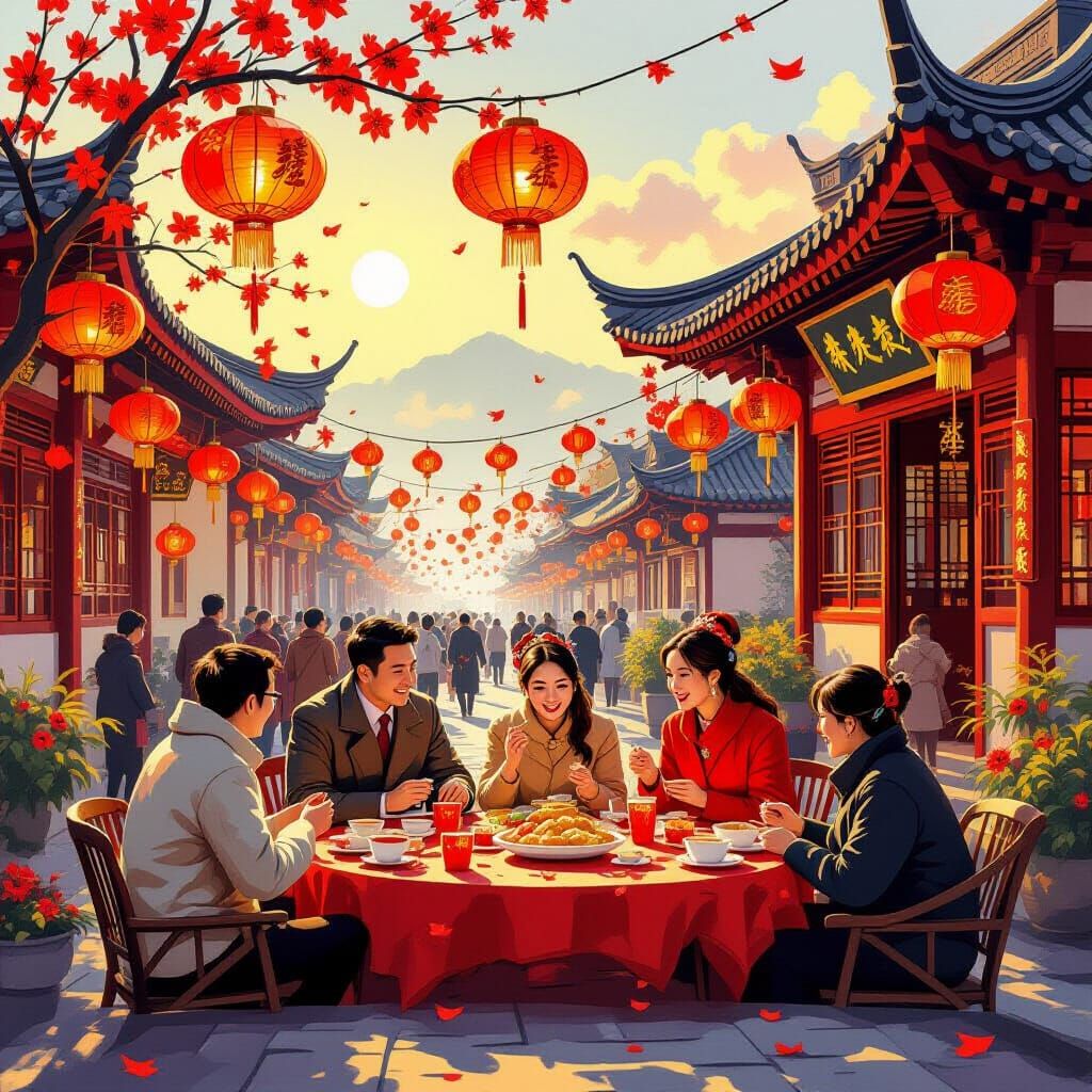 Joyful Chinese New Year Celebration in Haikou