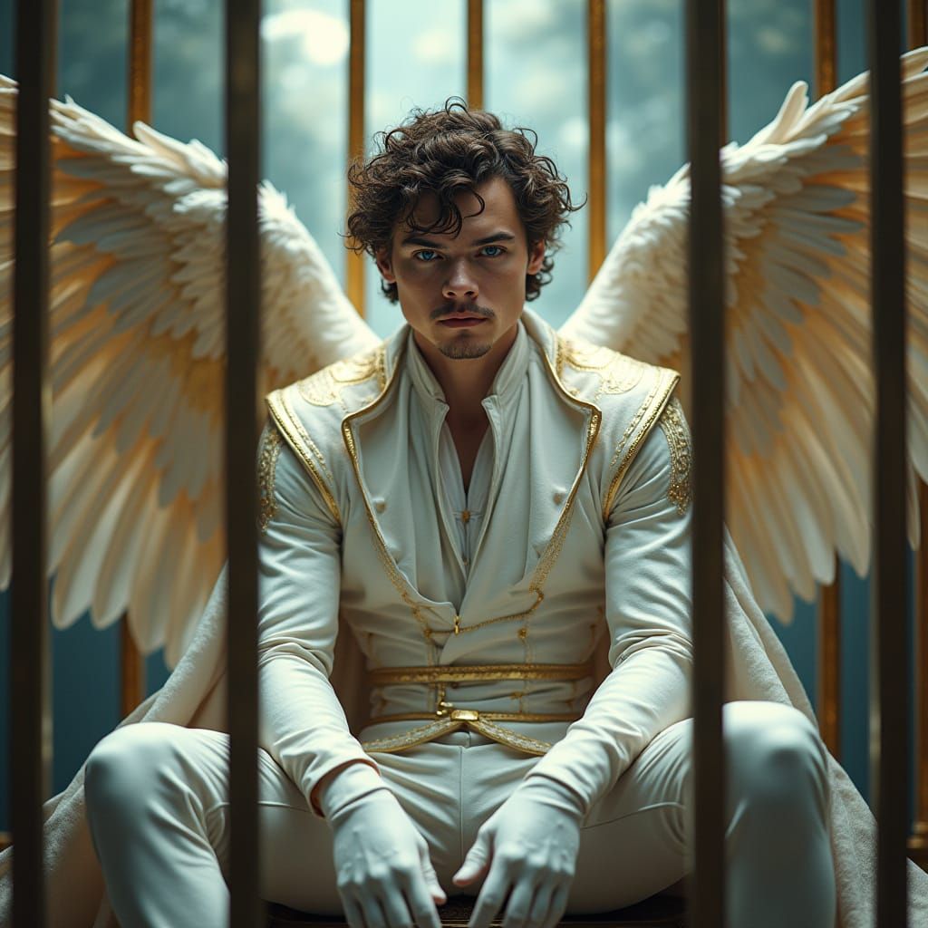 Regal Beauty Trapped in Opulent Captivity