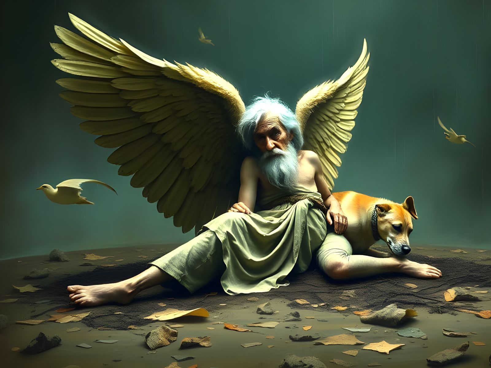 Ethereal Descent into Chaos: A Fallen Angel's Lament