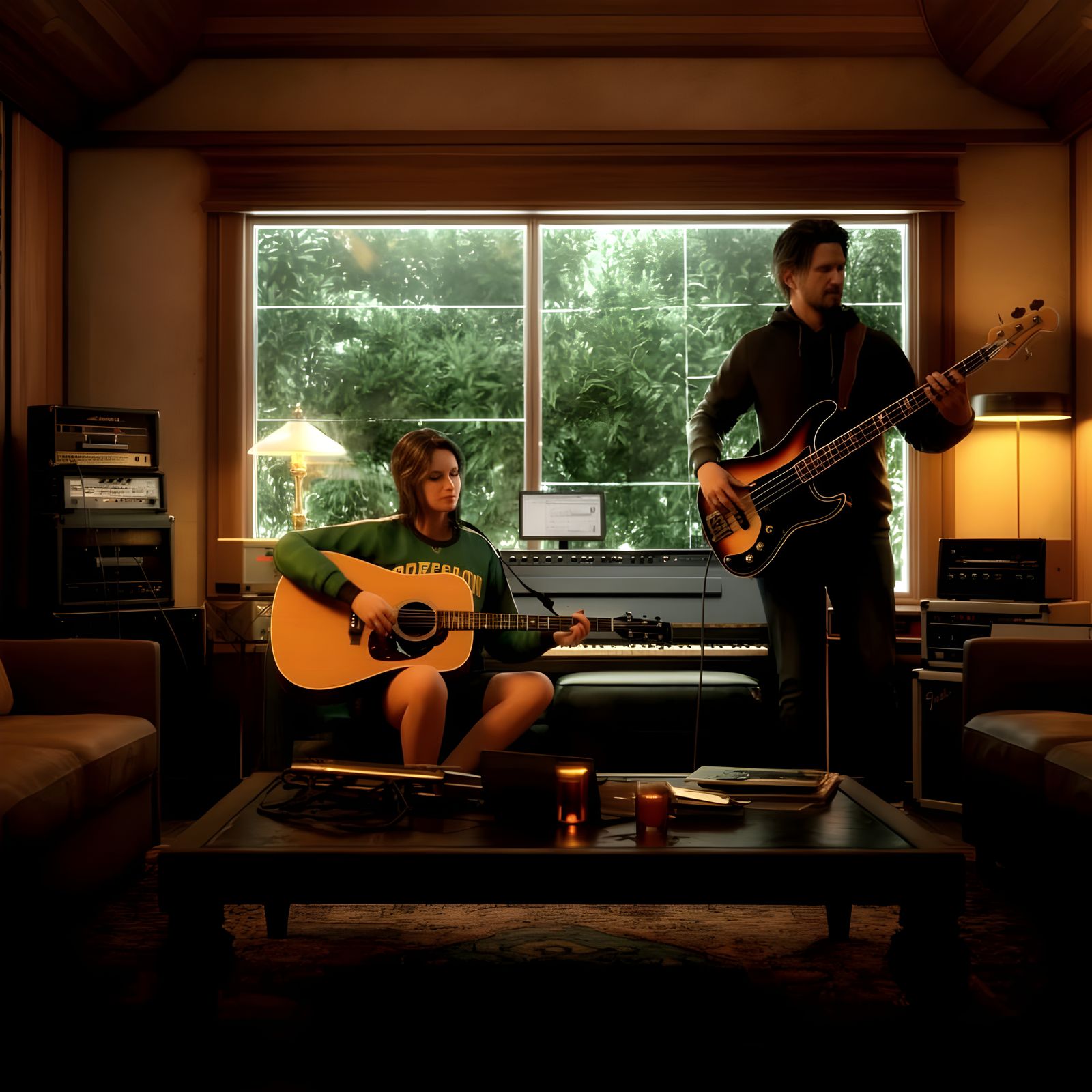 Couples Music Night in a Vibrant Music Room