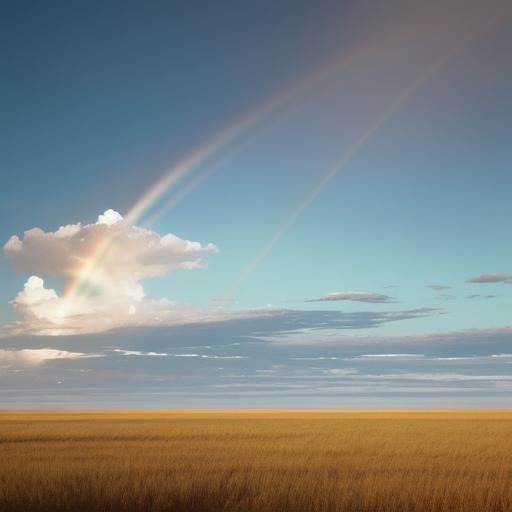 Cinematic Circumhorizontal Arc Landscape in Golden Light