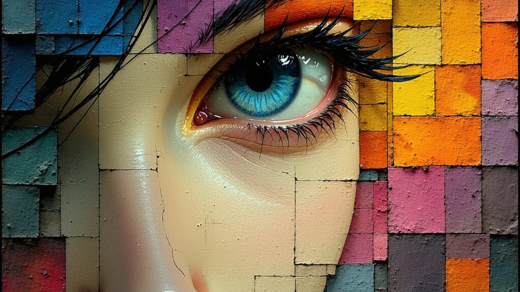 Reflective Self-Portraits in a Tender Moment