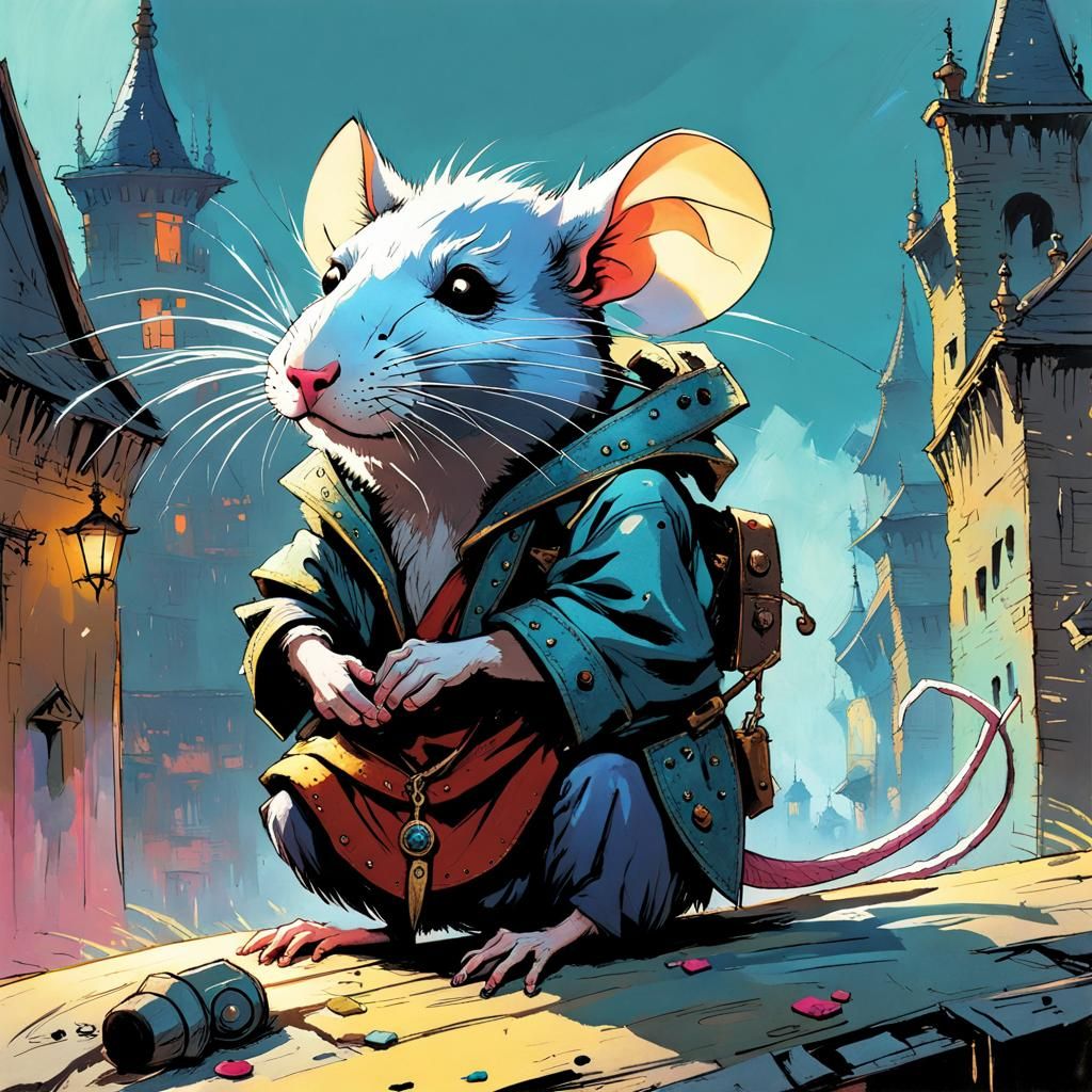 Cheeky Rat in Fantasycore Style