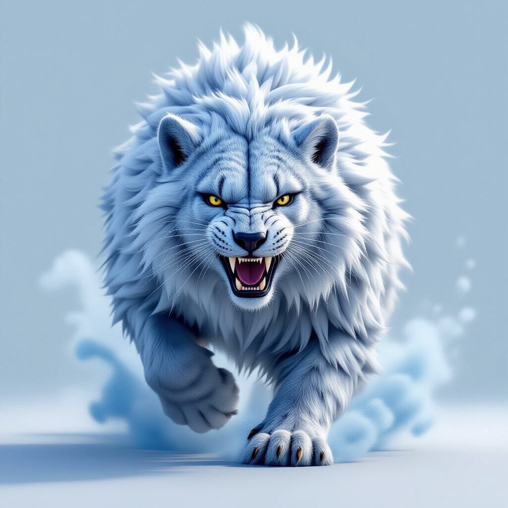 Colossal, furry head