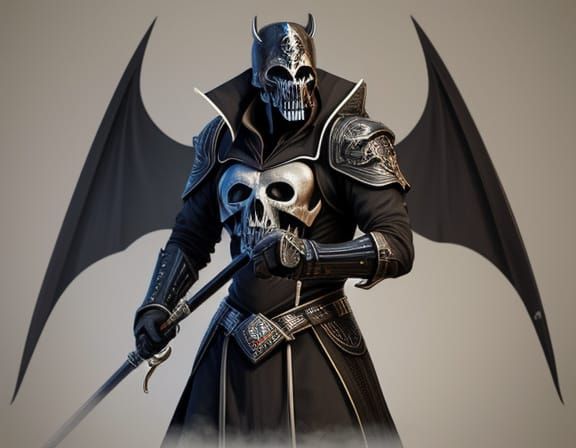 Macabre Sabre with Skull Motif