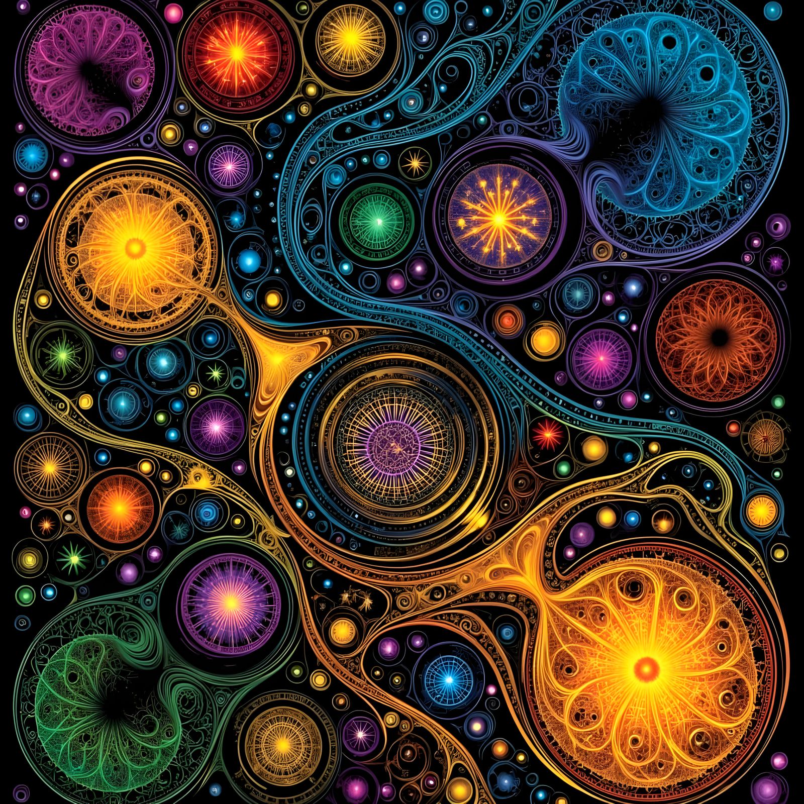 Intricate Interwoven Abstract Carpet Design