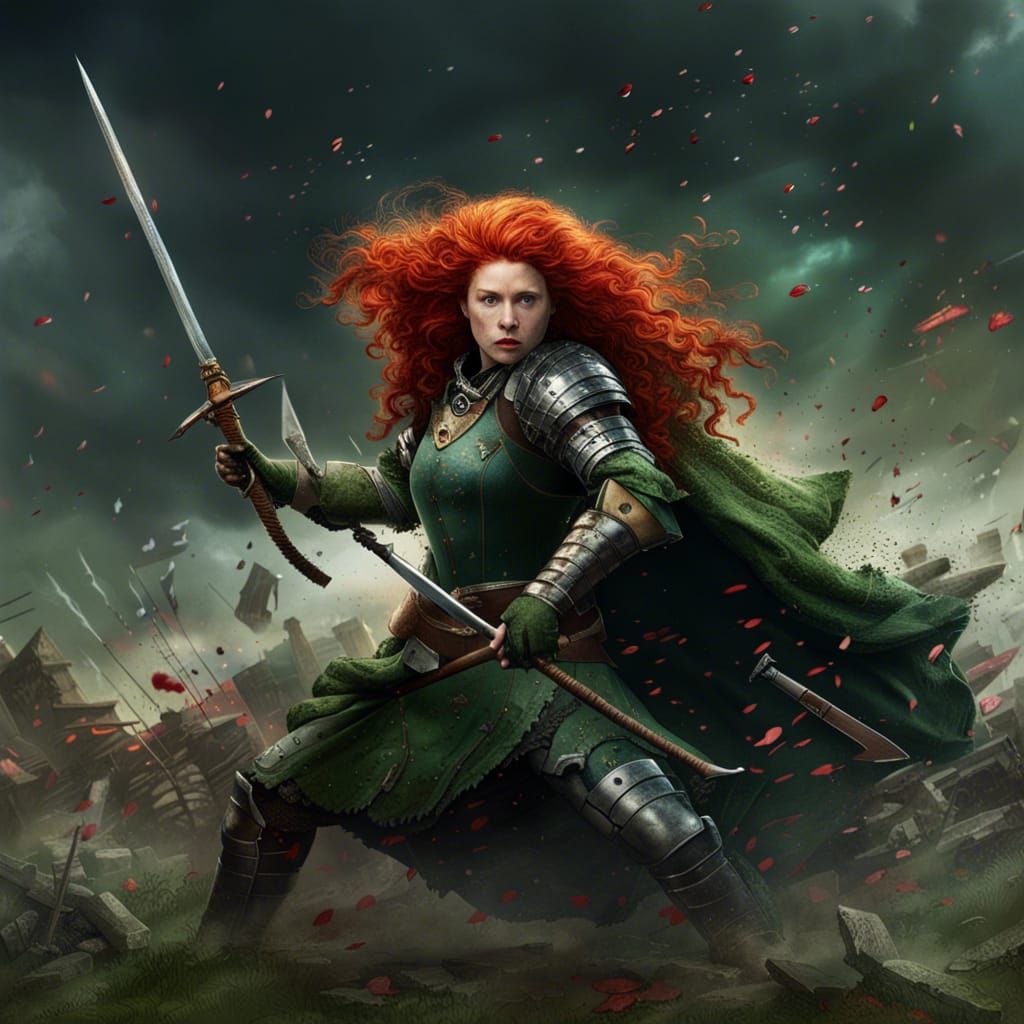 Princess Merida Leads Bears into Battle