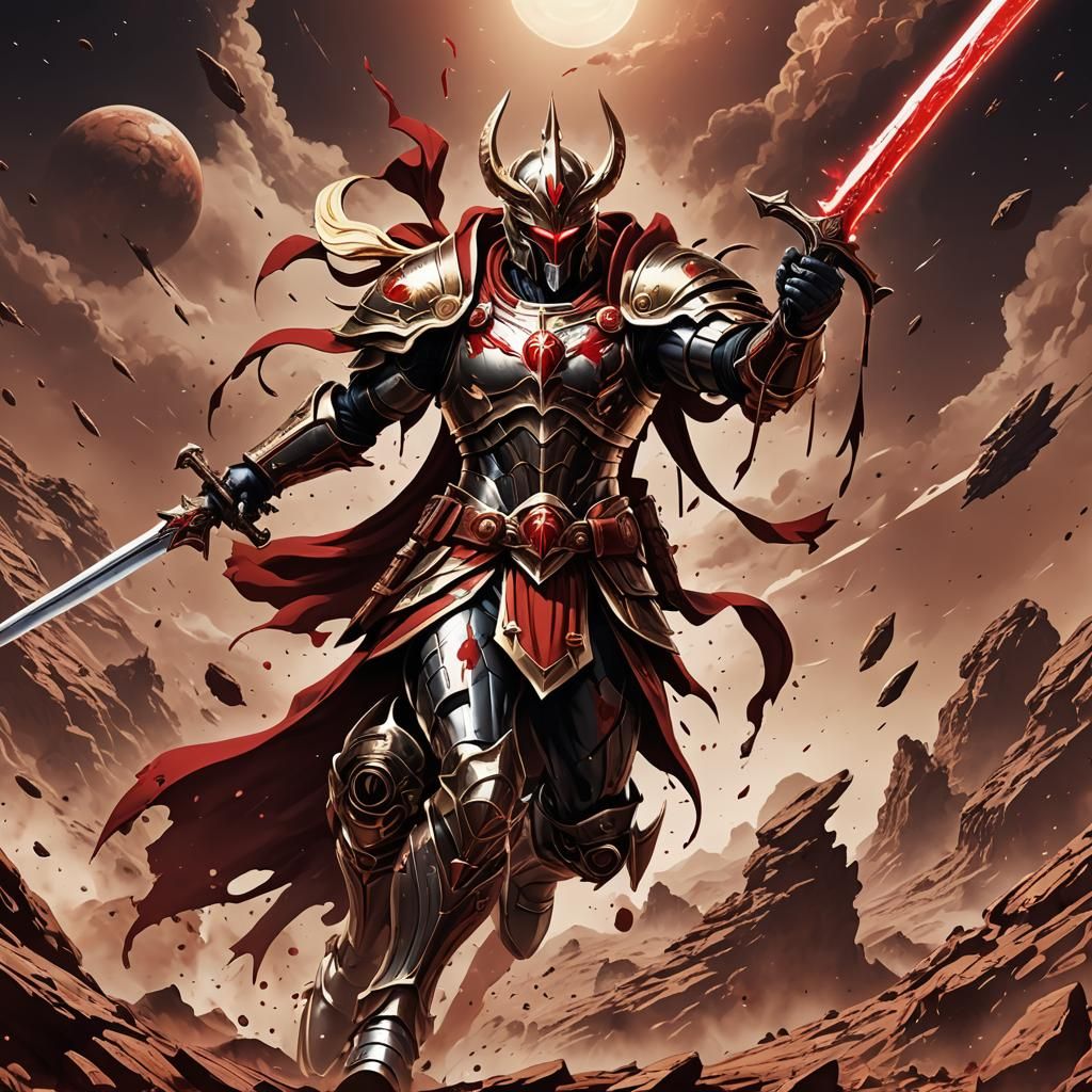 Ares God of War Logo in Anime Style