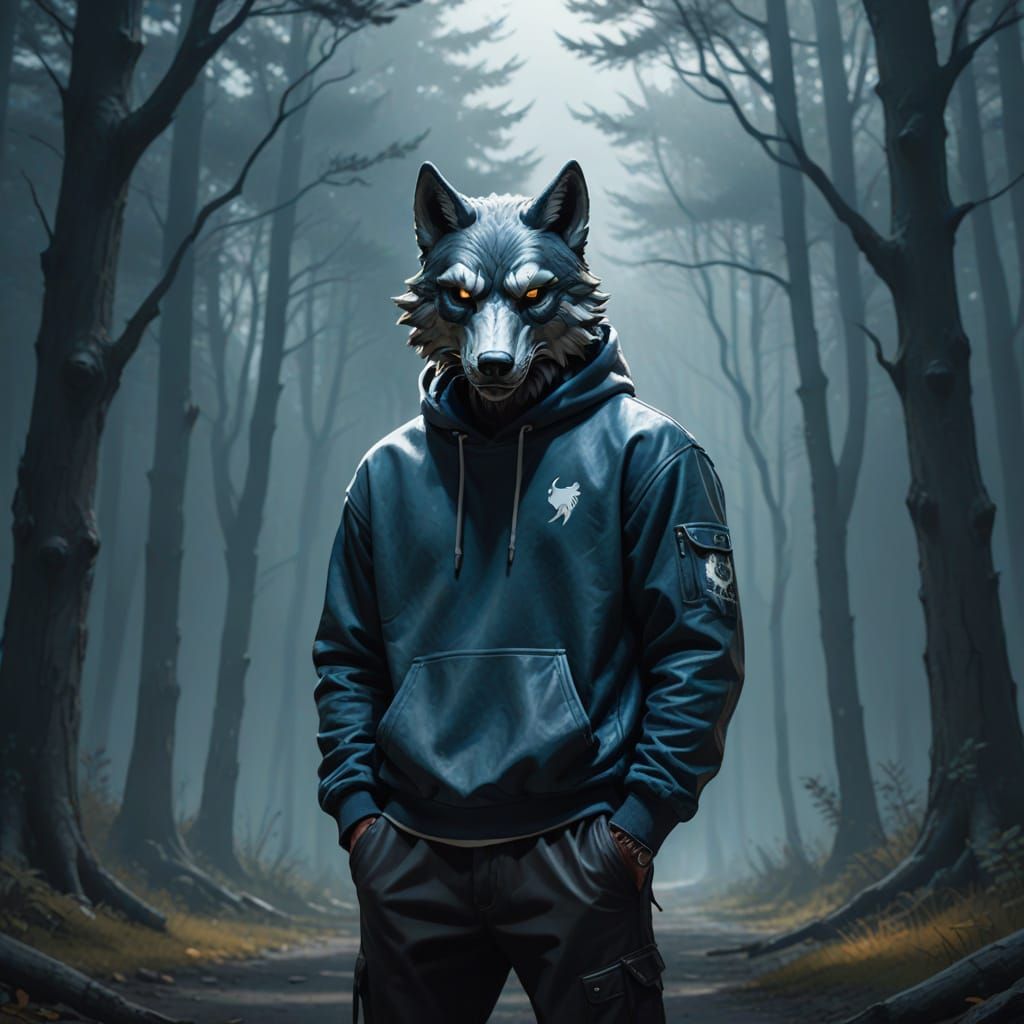 Character Concept Art: Person in Wolf Mask