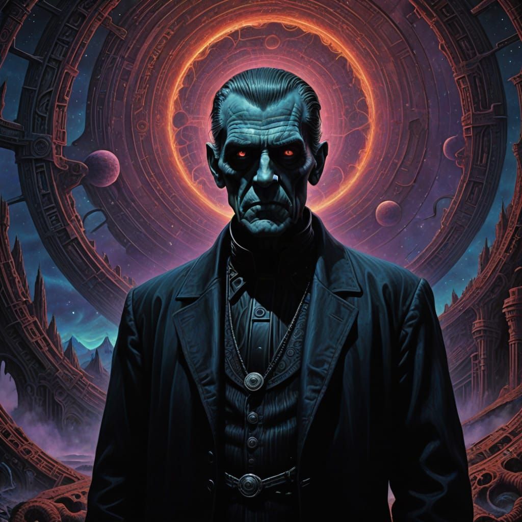 Sinister Figure Conjures Cosmic Evil in Dark, Mystical Lands...