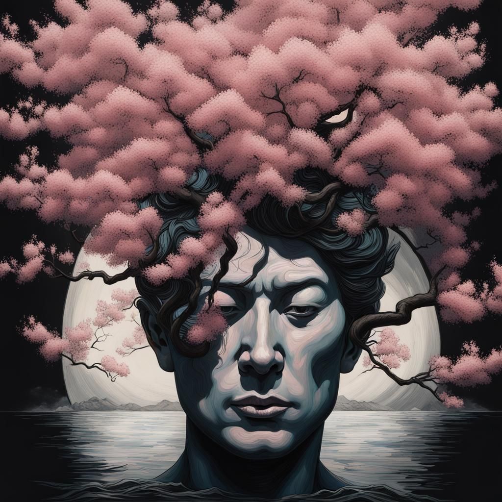 Maritime Mind Bloom: Sea to Cherry Trees