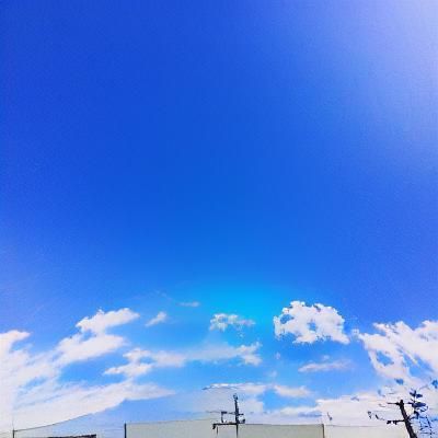 Vibrant Blue Sky AI Image