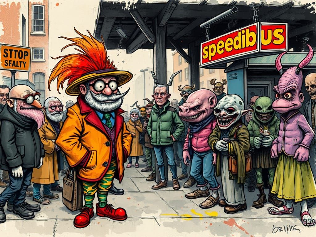 Mr. Nice at the Bus Stop: Expressive Digital Art