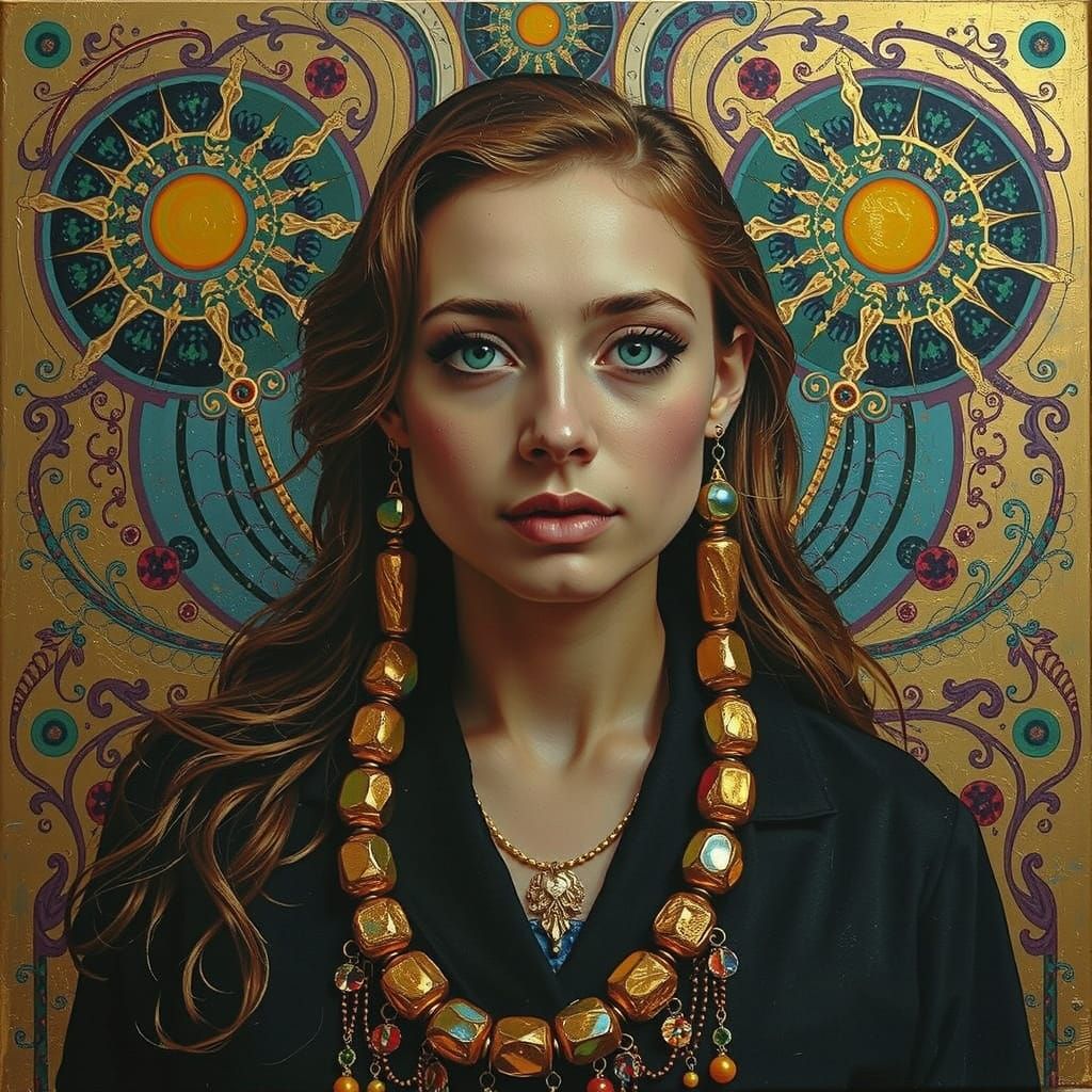 Abstract Fractal Art: Vivid Surrealist Expressionism