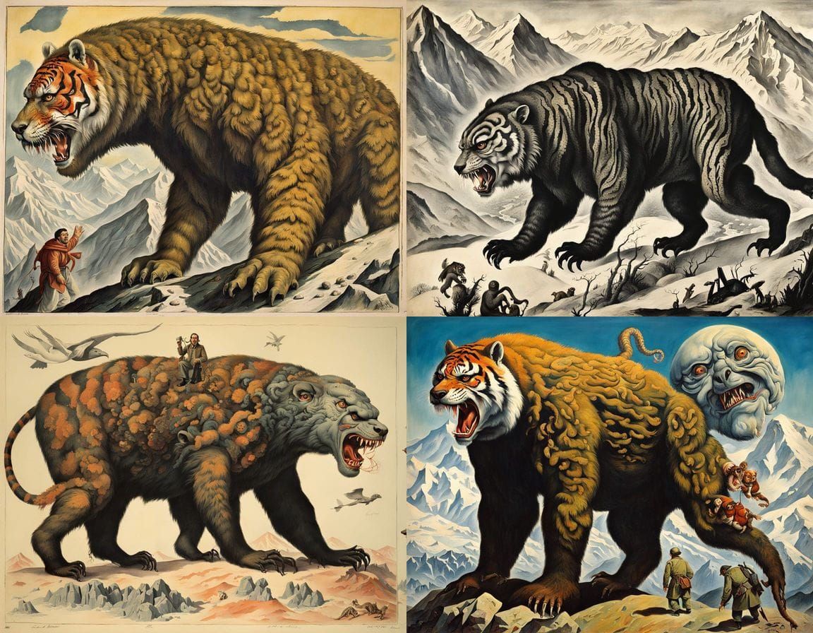 Grotesque 1940s-Style Monster Born from Vivisection Horror