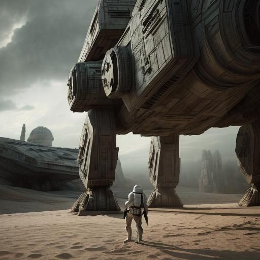 Hyperrealistic Star Wars Scene in HDR