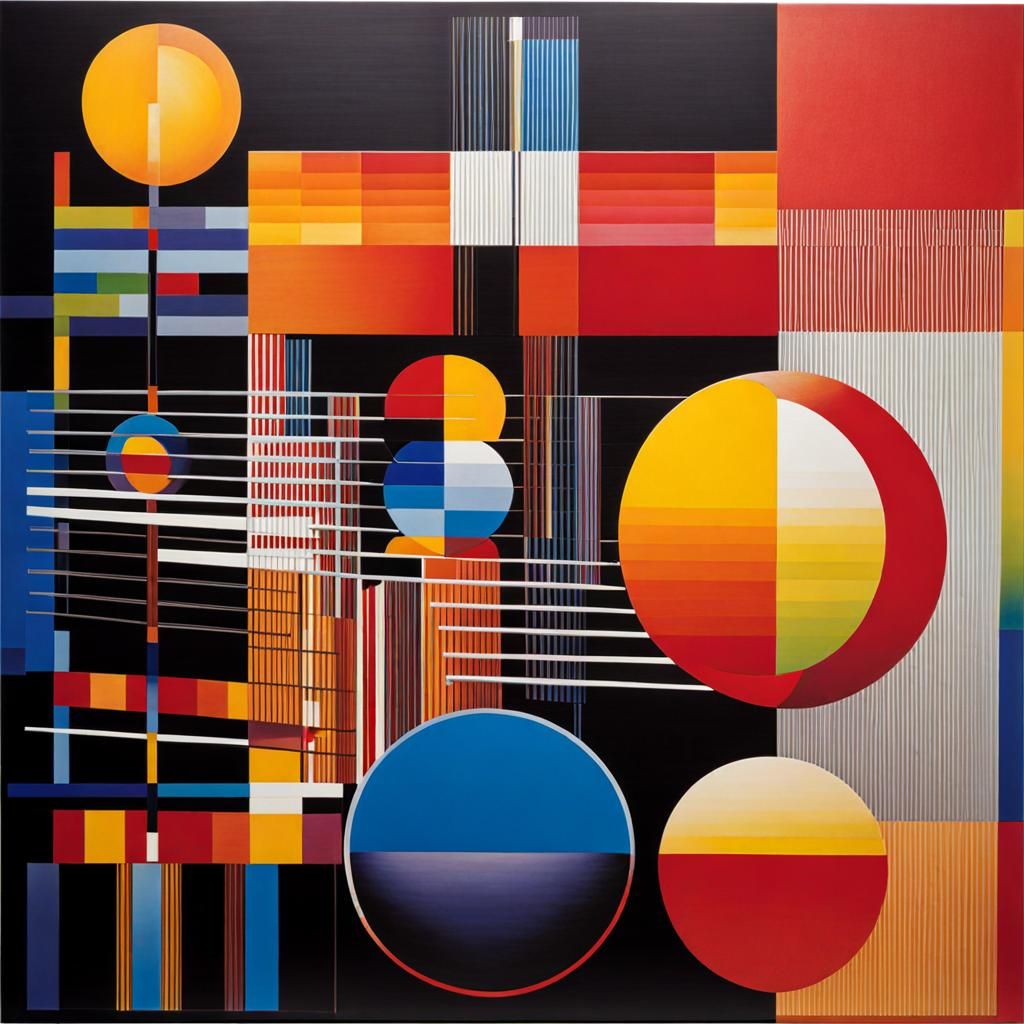 Kinetic Abstract Art in Agam Style